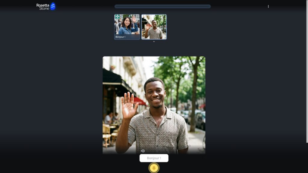 Rosetta Stone French lesson
