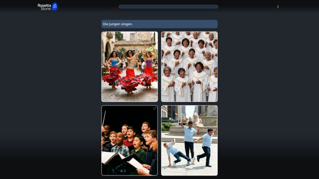 Rosetta Stone German practice
